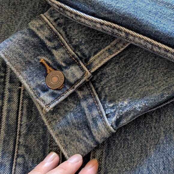 Levi's Blue Denim Trucker Jean Jacket, M - Picture 9 of 11